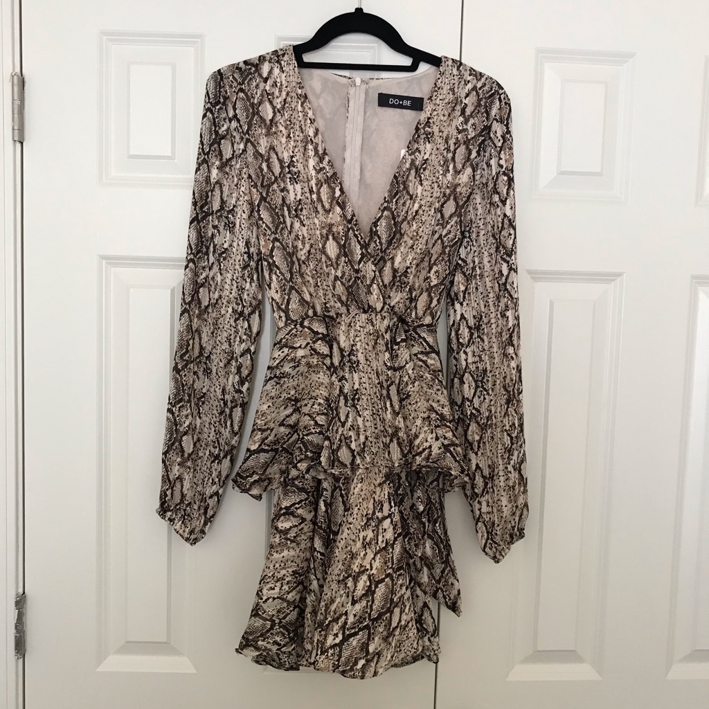 Python Metallic Dress. Do+Be